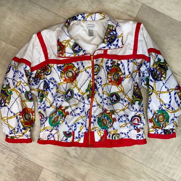Mighty Jackets & Blazers - Vintage 90’s Baroque Chain Print Bomber Jacket